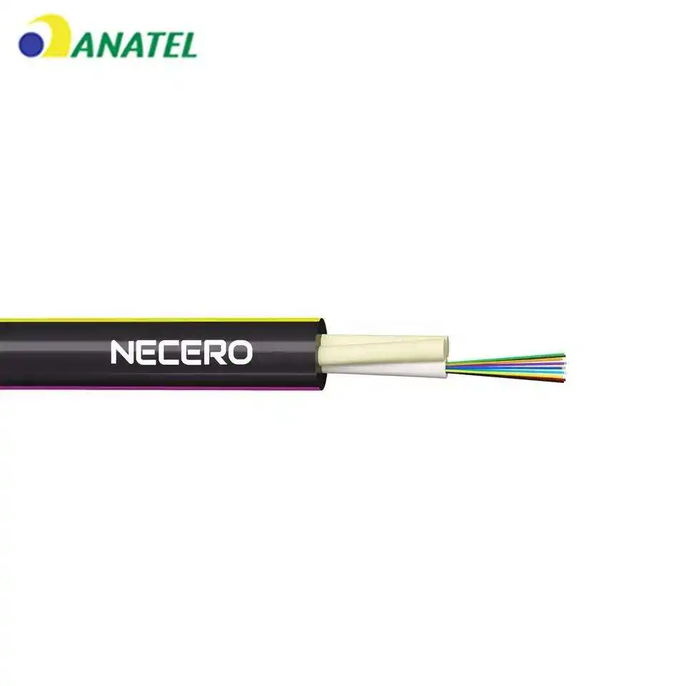 Кабель Necero ASU 1-24 сердечника, доступный для использования с двумя стеклообразными антеннами, волоконно-оптический кабель, кабель для внутренней связи, наружный кабель