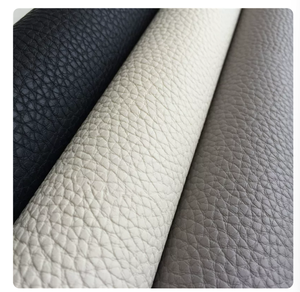 Cuir synthétique PVC imperméable, cuir silicone sans solvant, motifs gaufrés grain litchi, revêtement pour chaises et meubles - Product Image 4