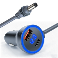 Cable de Carga para Coche Starlink Mini de 12-24V con Encendedor de Cigarrillos, 3M, Impermeable, PD35W, USB-C/USB-A, Carga Rápida, Pantalla Digital