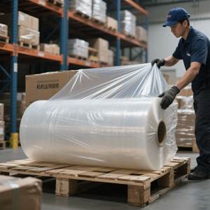 T1018A (vendita calda) copertura informazioni trasparente pellicola estensibile fabbrica del mondo fatto Cast pellicola estensibile pellicola di alta qualità - Product Image 1