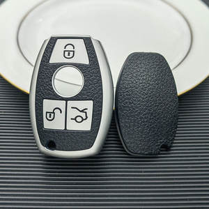 Housse de clé de voiture en cuir TPU pour <span class=keywords><strong>Mercedes</strong></span> Benz CLS/CLA/GL/SLK//A/B/C/S-Class <span class=keywords><strong>Protection</strong></span> des clés - Product Image 3