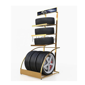 Lốp xe cửa hàng biểu tượng tùy chỉnh 6 lốp xe chủ tầng thường vụ kim loại hai mặt bánh xe rim <span class=keywords><strong>Rack</strong></span> hiển thị - Product Image 4