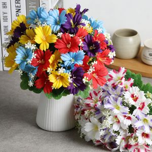 Bouquet de fleurs artificielles Guanyi en soie, réalistes, pour mariage et décoration intérieure, 8 couleurs - Product Image 3