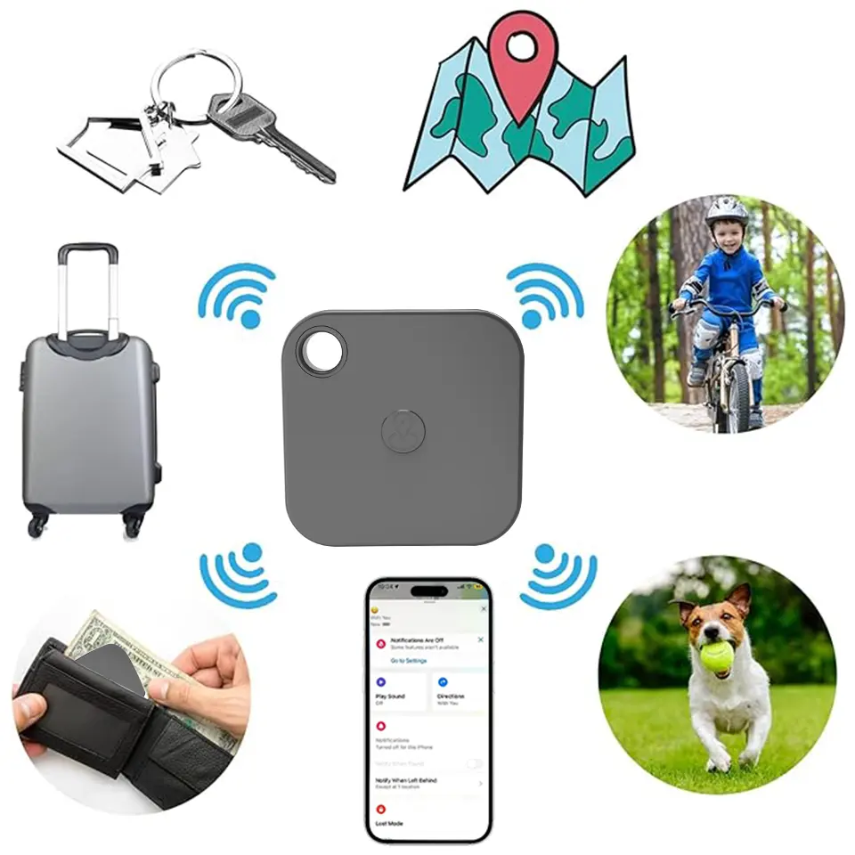 Global Key Finder Pet Tracker certificato MFI funziona con il mio dispositivo Anti-perdita GPS Locator NFC Seeker