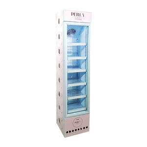 Refrigerador Mecánico de Acero Inoxidable de 150L con Puerta de Vidrio Simple, Enfriador con Compresor Personalizado Blanco y Negro, Sin Escarcha - Product Image 5