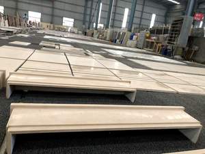 Fourniture d'usine blanc beige <span class=keywords><strong>calcaire</strong></span> carreaux de pavage de sol moderne français extérieur maison extérieur divers aiguisé vieilli brut - Product Image 3