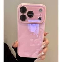 Coque de téléphone anti-chute en verre mat PC avec film de protection d'objectif pour iPhone 18 17 16 Pro Max, transformation instantanée grande fenêtre 18promax