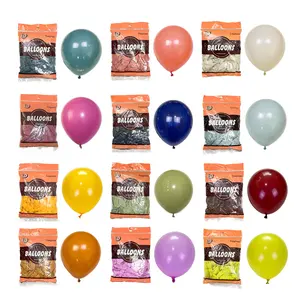 Vente en gros TX ballons rétro Latex Ballon macaron métal perle ballons pour la décoration de fête d'anniversaire Tongxuan Globos De Latex