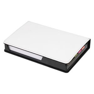 Bloc-notes adhésif vierge pour sublimation dans un étui en cuir PU - Product Image 3
