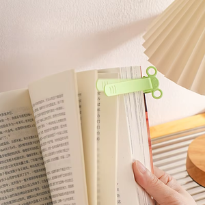 <b>Cute</b> Elephant Silicone <b>Bookmark</b> Automatic Page Holder Memory Function Reading Tool Novelty Gift for Readers Book Lovers - Product Image 4