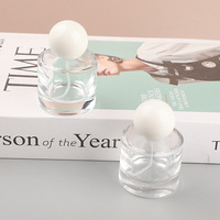 Flacon de parfum vide en verre de 30 ml avec pulvérisateur à vis, rechargeable, portable, à pression