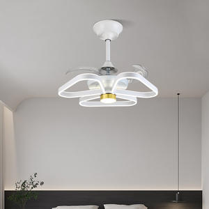 นอร์ดิกที่ทันสมัยหรูหรา5ใบพัดอลูมิเนียมไฟฟ้ากระแสตรงมอเตอร์ปรับความถี่เงียบ LED ทองแดงทั้งหมดรับประกัน10ปีสำหรับห้องนอน - Product Image 2