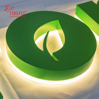 Letras de Canal con Retroiluminación LED Personalizadas, Letrero con Logotipo para Exteriores Resistente al Agua IP65, Letreros Comerciales con Iluminación 3D para Fachadas