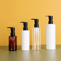 Pumpspender-Verschluss 150ml 200ml 300ml 400ml 500ml PET Bernsteinfarbene Flasche