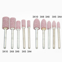 100 pièces polissage polissage roue laine feutre mandrin monté tête de meulage Bits meuleuse têtes pour Dremel outil rotatif accessoires