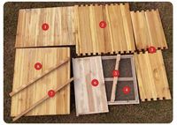 Heißer Verkauf: 10 Wabenkästen aus Wachs-beschichtetem Holz (2/3 Ebenen) – Hochwertige Bienenkästen aus Kiefernholz für die Imkerei