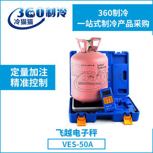 Báscula electrónica para refrigerantes Feiyue VES-50A100A50B100B con rango de pesaje de 0200 kg para sistemas HVAC - Product Image 2