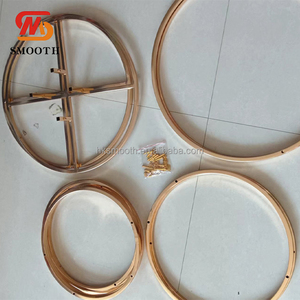 Arco de Metal Dorado para Decoración de Bodas, Soporte Circular para Centros de Mesa - Product Image 4
