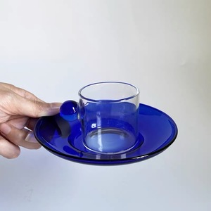 Estilo Italiano Espresso Latte Copo De Café Alça De Bola Bonito Copos De Vidro Pequeno para Extração De Chá Uso Doméstico - Product Image 3