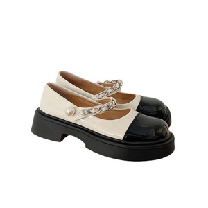 Elegantes Zapatos Mary Jane <span class=keywords><strong>de</strong></span> Suela Gruesa para Mujer, Nuevos Mocasines Negros <span class=keywords><strong>de</strong></span> Estilo Británico con Punta Redonda, Transpirables para Verano 2024 - Product Image 5
