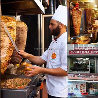Machine à brochettes de kebab électrique automatique de petite taille, idéale pour les usages commerciaux et industriels