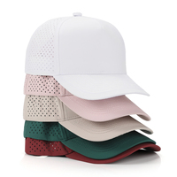 Casquette anti-UV à séchage rapide 100% polyester imperméable multicolores 5 panneaux style trucker