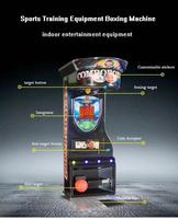 Nouvelle conception de machine de boxe à monnayeur, jeu d'arcade électronique de fitness avec fonctions de frappe et de coup de pied pour gymnases, centres de divertissement familial (FEC) et centres commerciaux