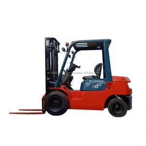 Used for Original Japan Toyota <b>Forklift</b> 3 Ton Diesel Engine 3 Stage Mast Rough Terrain Stock for Sale - Product Image 1