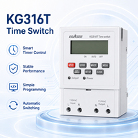 EBASEE KG316T Mini Relais Temporisé Numérique Multifonction 16A 110V/220V avec Réglage jusqu'à 12 Heures