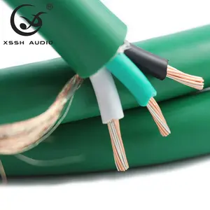YIVO-Cable de alimentación extensible XSSH, Cable de alimentación CA HIFI de 18mm, 3 núcleos, cobre y plata, caja de PVC mezclado