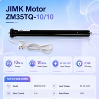 Moteur tubulaire AC JIMK ZM35TQ-10/Nm RPM pour stores enrouleurs, écrans de projection et automatisation