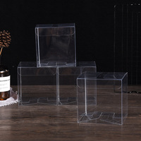 Boîte d'emballage en PVC, boîte transparente, boîte rectangulaire pliable en plastique PP