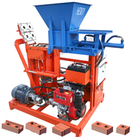 Machine de fabrication de briques de terre compressée entièrement automatique, version double moteur diesel et électrique Hr2-25
