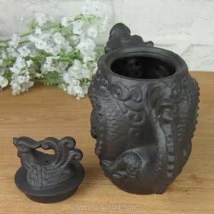 Otantik Yixing demlik ejderha ve phoenix demlik büyük kapasiteli mor kil çay seti su ısıtıcısı kung fu demlik