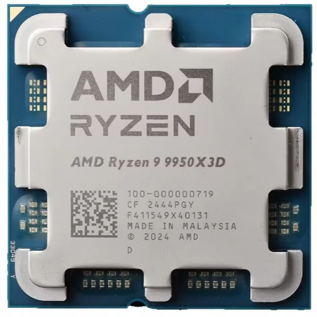 AMD for Ryzen 9 9950X3D 16-Core Desktop Processor 4.3GHz with PCI 5.0 170W DDR5 5600/3600MHz Zen 5 Ridge AM5