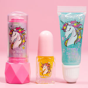 2023 petite <span class=keywords><strong>licorne</strong></span> maquillage Kit POP sac kit enfants maquillage cadeau ensembles enfants amical brillant à lèvres <span class=keywords><strong>baume</strong></span> à lèvres - Product Image 3