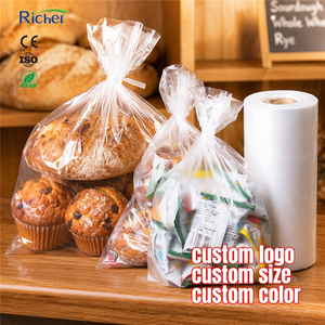Bulk Candy Nut Snack HDPE Roll Bags Clear Self-Serve Plastic for Scoop Bin Dispensing Grocery Supermarket <b>Confectionery</b> Display - Product Image 1