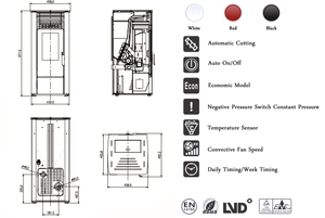 <span class=keywords><strong>De</strong></span> hierro fundido portátil interior negro calefacción estufa <span class=keywords><strong>de</strong></span> pellets <span class=keywords><strong>de</strong></span> madera <span class=keywords><strong>con</strong></span> radiador - Product Image 6