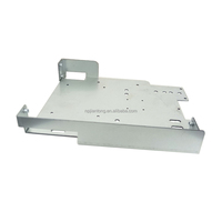 Support de plaque métallique à quatre côtés avec bride, plié CNC, pour montage d'équipement, plaque de support de châssis, fabrication sur mesure en tôle