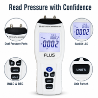 Manomètre numérique portable, manomètre différentiel, testeur de pression multifonction