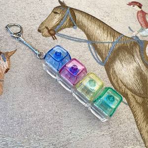 Cat Xiaoqi - Llavero con interruptor mecánico de 4 teclas, juguete de plástico para aliviar el estrés, para entusiastas de los teclados - Product Image 4