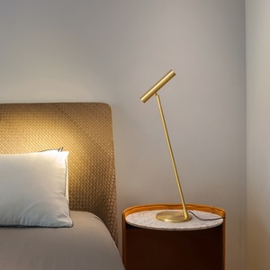 Nordic Minimalist <b>LED</b> <b>Table</b> Lamp Luxury Bedroom <b>Bedside</b> Lamp All-Copper Design Creative Office Desk Lamp for Study 5V Input - Product Image 2