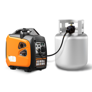 ราคาโรงงาน เครื่องกำเนิดไฟฟ้าดีเซลเคลื่อนที่แบบเชื้อเพลิงคู่ 2 กิโลวัตต์ 12V และ 24V พร้อมสวิตช์โอนอัตโนมัติ จ่ายไฟฟ้ากระแสสลับ/กระแสตรงเฟสเดียว - Product Image 1