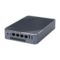 Serveur de Stockage NAS Qotom 4 x Intel 2,5 Gigabit LAN Mini PC Serveur Pare-feu 4 x SSD M.2 Stockage NAS