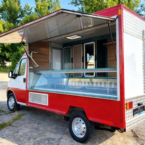 Carrito móvil <span class=keywords><strong>de</strong></span> helados y dulces al aire libre, carrito <span class=keywords><strong>de</strong></span> <span class=keywords><strong>comida</strong></span> comercial para vendedores - Product Image 1