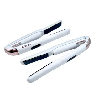 2025 новый продукт идеи 2-в-1 ЖК-дисплей беспроводной Перезаряжаемый плоский утюг беспроводной выпрямитель для волос мини-инструмент для укладки - Product Image 5