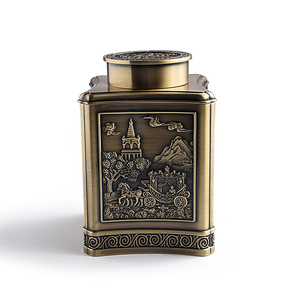 Lata de Té de Latón con Diseño Típico Personalizado al por Mayor, Producto de Regalo y Souvenir - Product Image 2