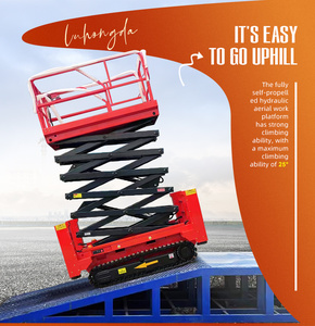Platform Kerja Udara Man Lift Pabrik Cina 4m 6m 8m 10m 12m 14m 16m, Lift Gunting Hidrolik Listrik Kecil Berpenggerak Sendiri - Product Image 5