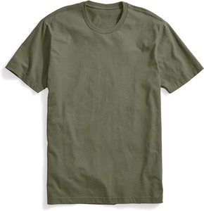 Custom Eco-Friendly Breathable Casual Mens Crew Neck Polyester/Cotton T-<b>Shirt</b> with Customized Logo Printing <b>Black</b> - Product Image 3