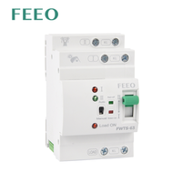 Contrôleur FEEO 63 Amp 2P 63A ATS Commutateur inverseur de circuit intégré Double sélecteur automatique Commutateur de transfert Type PC